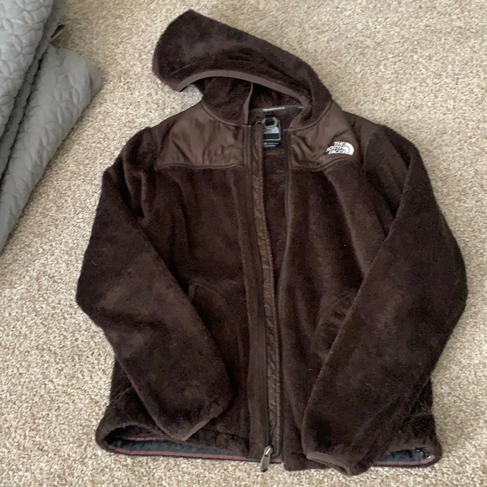 Brown north face jacket